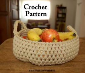 Crochet Puff Basket - Pattern 